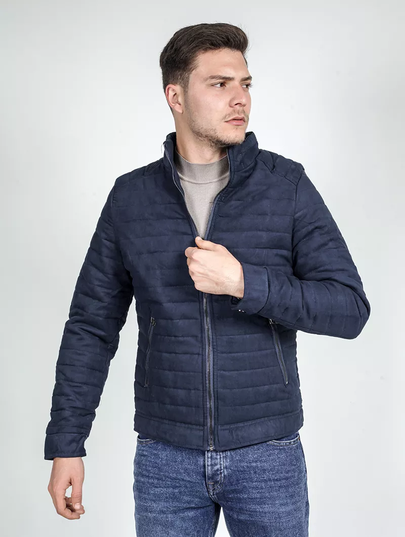 Blouson zippé aspect velours